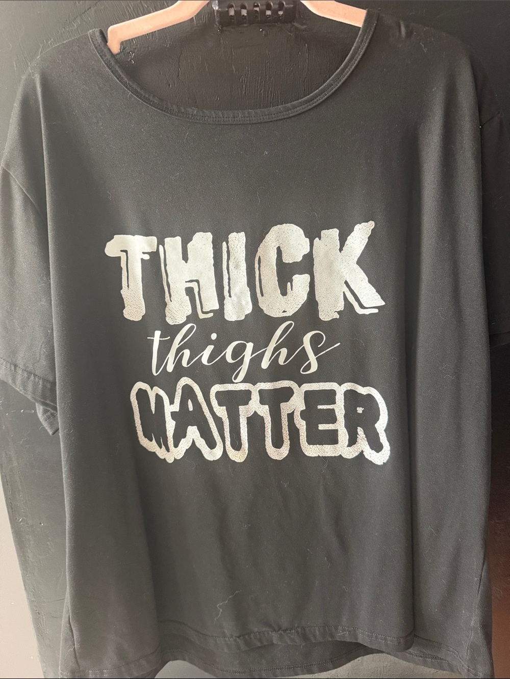 'Thick Thighs Matter' Graphic Tee - Black